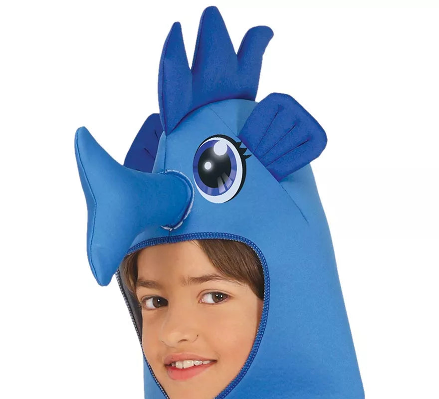 Disfraz de Caballito de Mar azul para niño