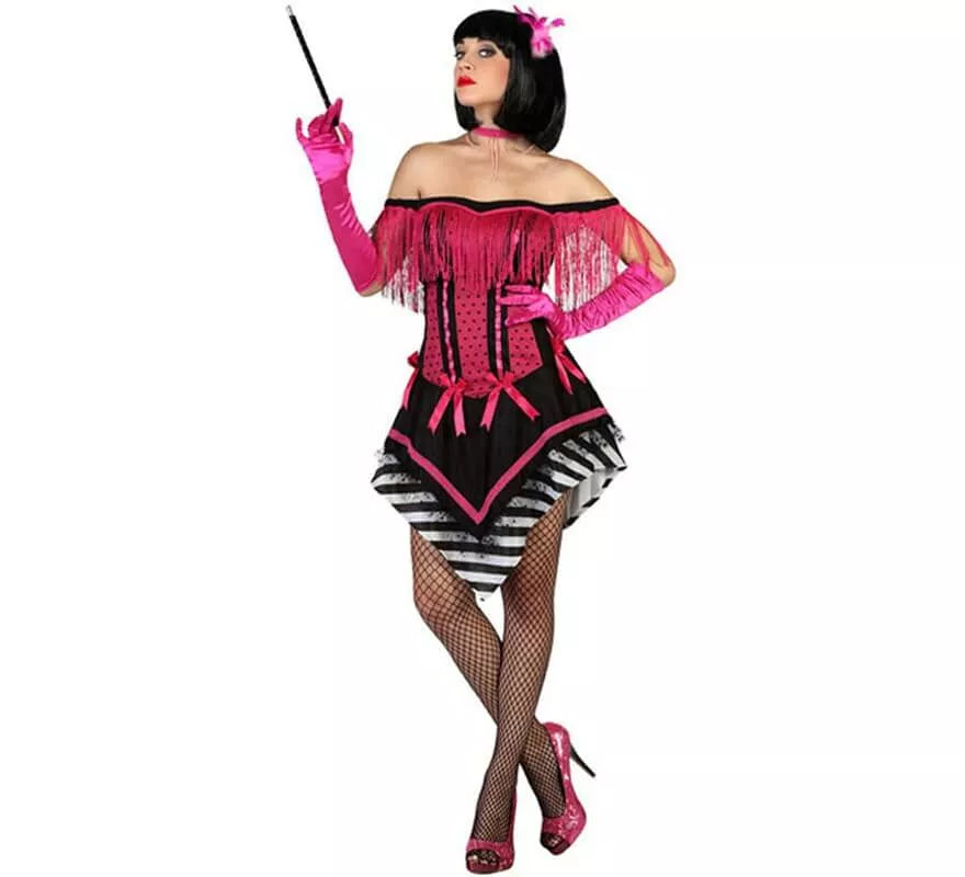 Translation missing: en.Disfraz de Cabaretera fucsia para mujer