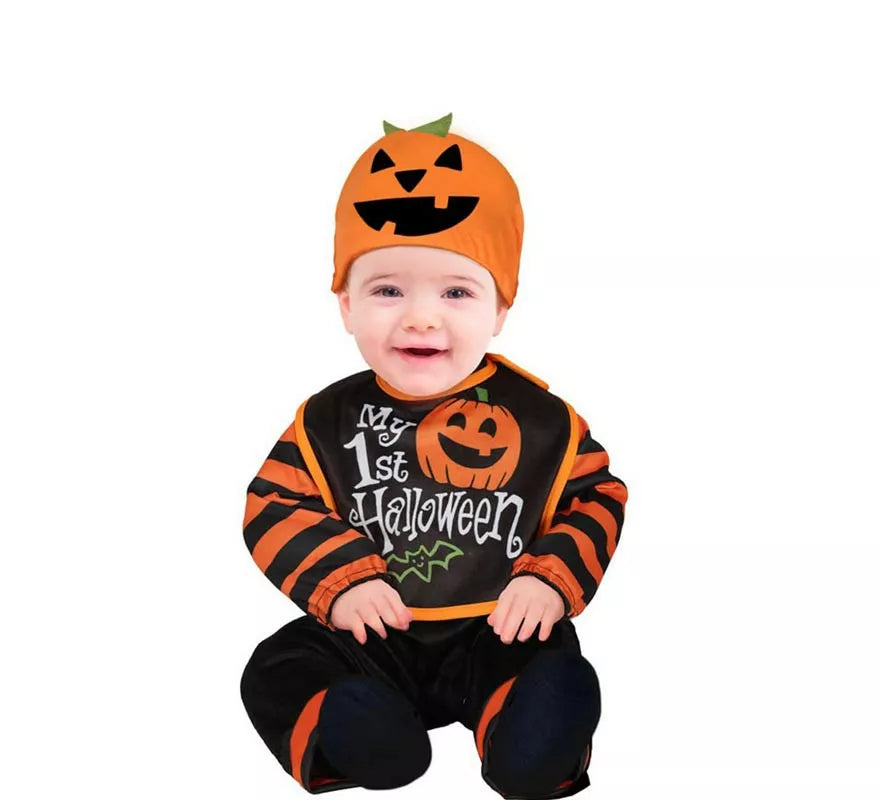 Disfraz de Calabaza 1st Halloween para bebé