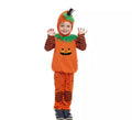 Disfraz de Calabaza a rayas con gorro para bebé y niños