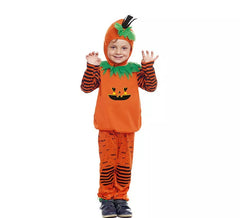 Striped Pumpkin Costume with Hat for Baby and Children