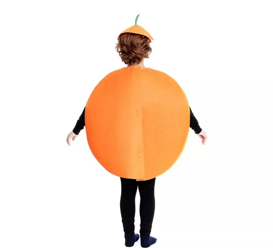 Disfraz de Calabaza circular con gorro para niños