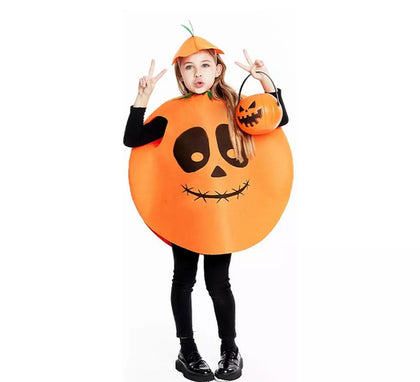 Disfraz de Calabaza circular con gorro para niños
