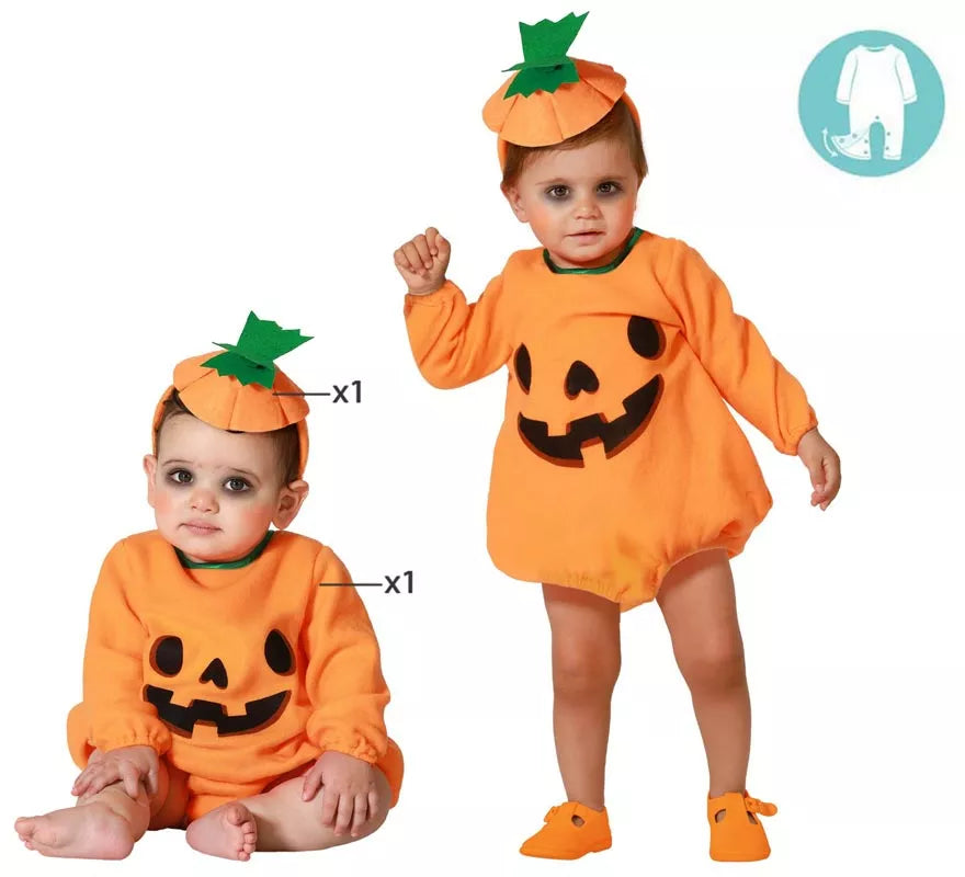 Disfraz de Calabaza Naranja para niña y bebé