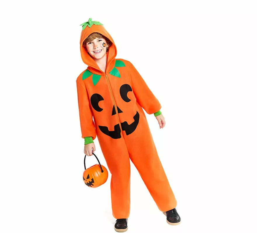 Translation missing: en.Disfraz de Calabaza Sonriente para niño