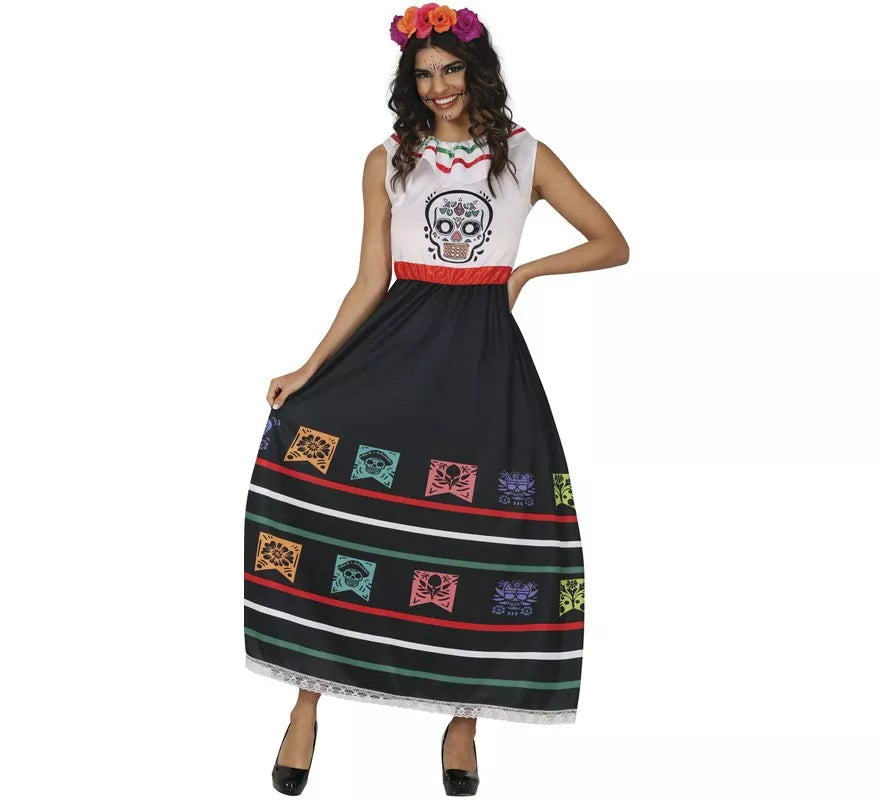 Disfraz de Calavera Catrina Calavera para mujer