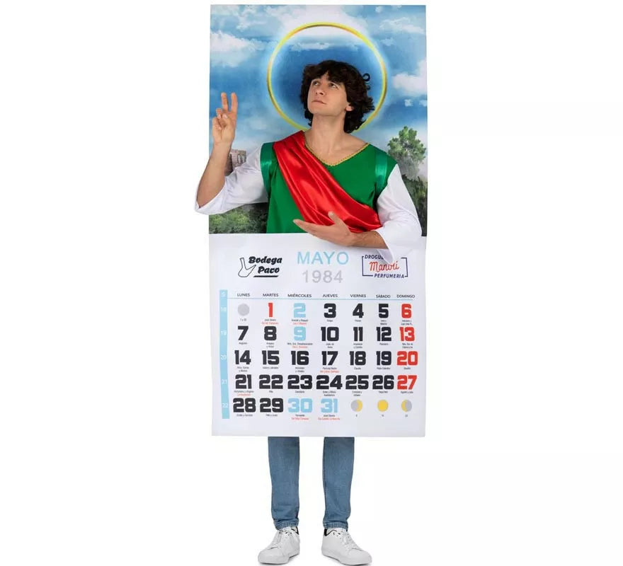 Disfraz de Calendario San Pancracio para adulto