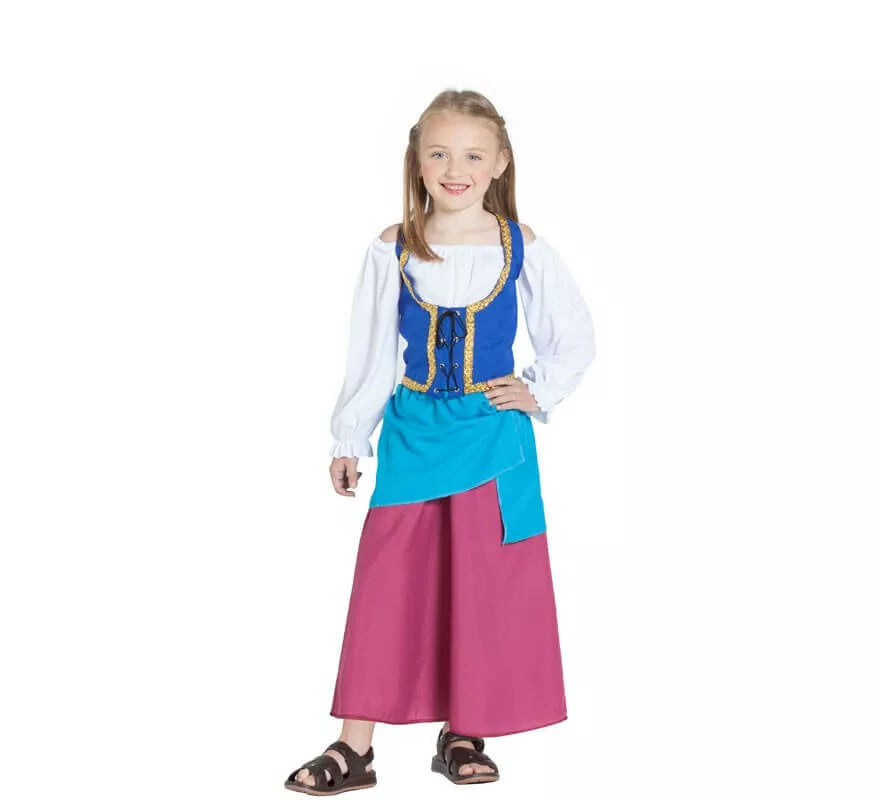 Disfraz de Campesina Medieval para niña