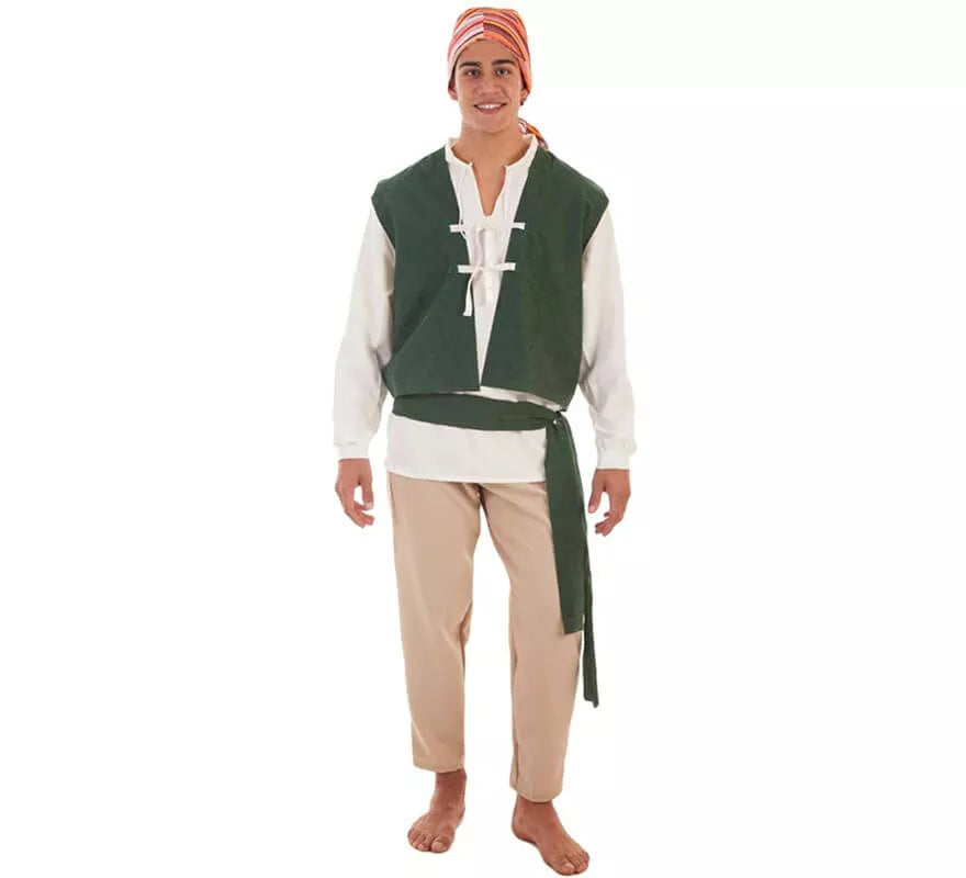 Translation missing: en.Disfraz de Campesino Carlos Medieval para hombre