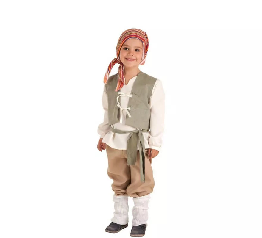 Translation missing: en.Disfraz de Campesino Medieval Carlos para niño