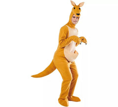 Brown Australian Kangaroo Costume for Adults