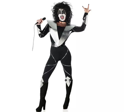 Disfraz de Cantante de Rock maquillada para mujer