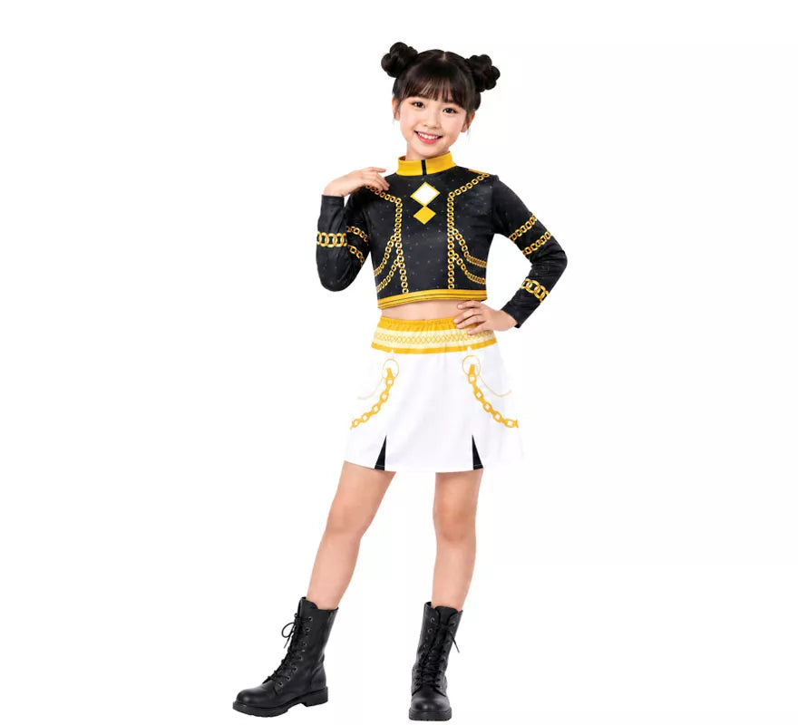Translation missing: en.Disfraz de Cantante K-Pop Star Silver Lite para niña