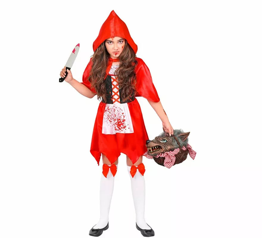 Translation missing: en.Disfraz de Caperucita Zombie para niña