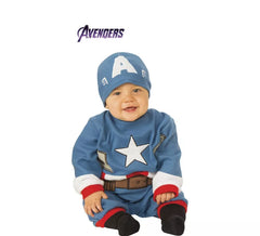 Captain America costume with hat for baby