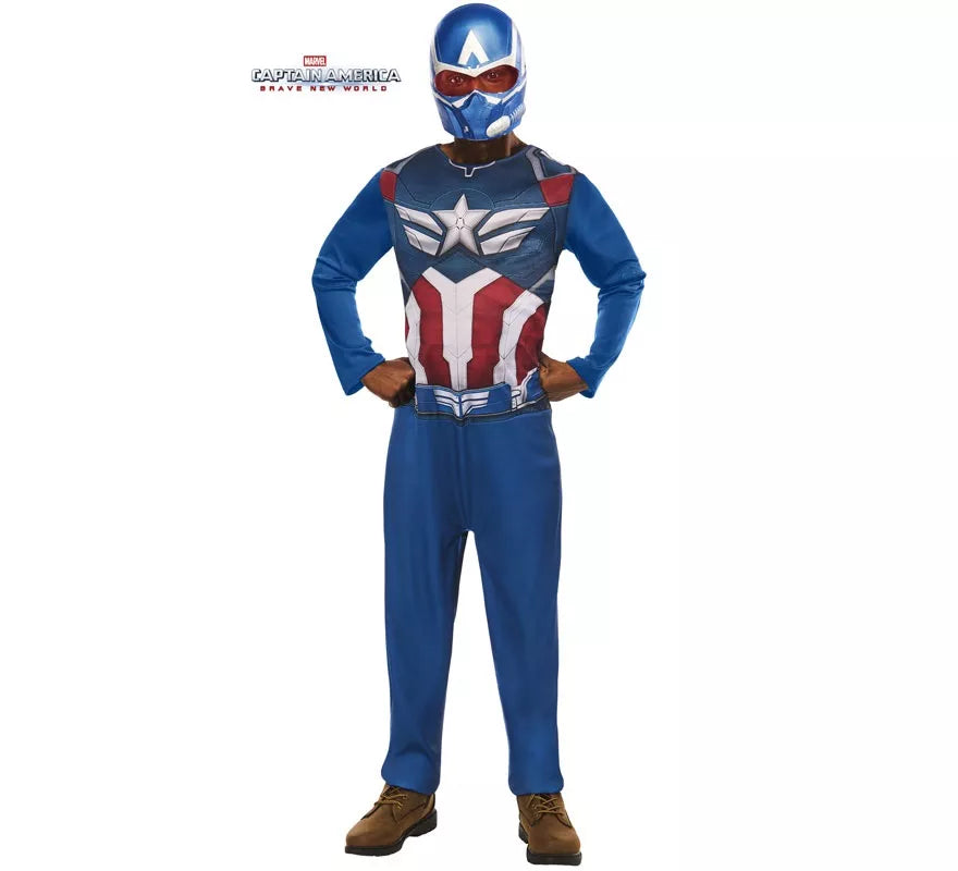 Disfraz de Capitán América con Máscara para hombre