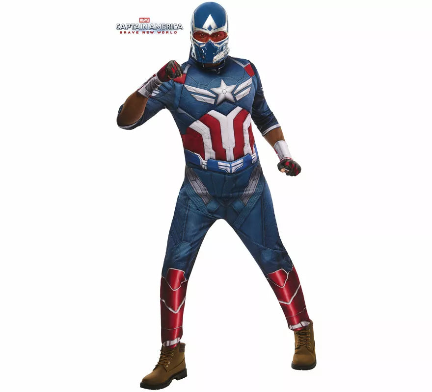 Disfraz de Capitán América Deluxe para hombre