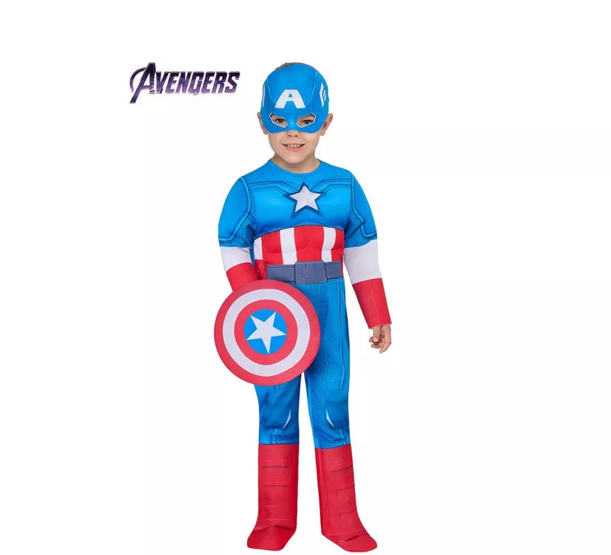 Disfraz de Capitán América Deluxe para niño