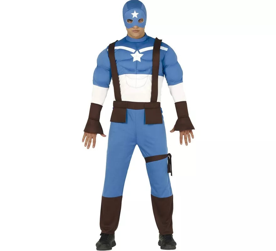 Disfraz de Capitán Azul para hombre