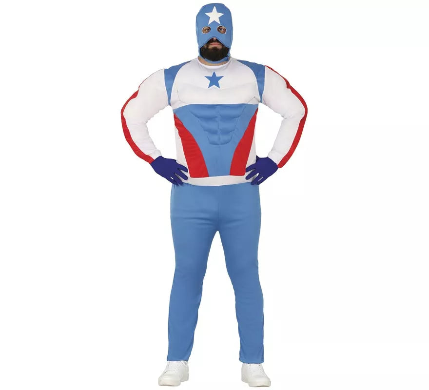 Disfraz de Capitán azul para hombre