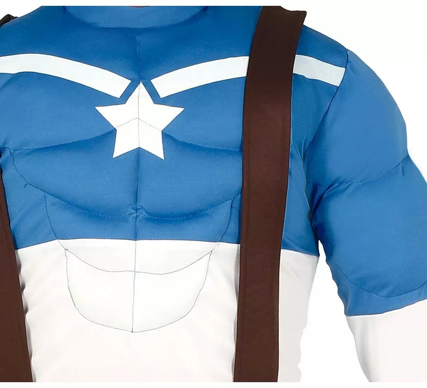Disfraz de Capitán Azul para hombre