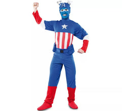 Blue Captain Costume for Men