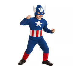 Blue Captain Costume for Boys