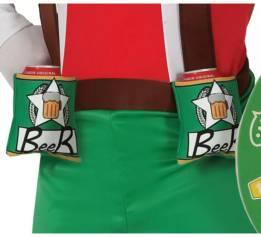 Translation missing: en.Disfraz de Capitán Cerveza Verde para hombre