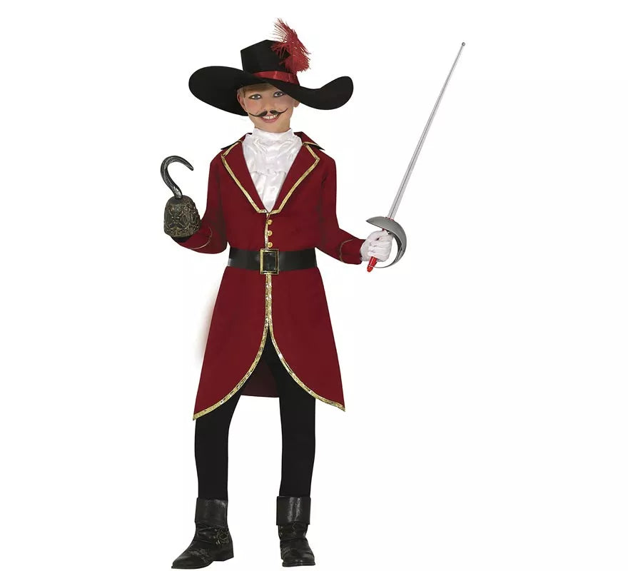 Disfraz de Capitán Corsario Pirata para niños