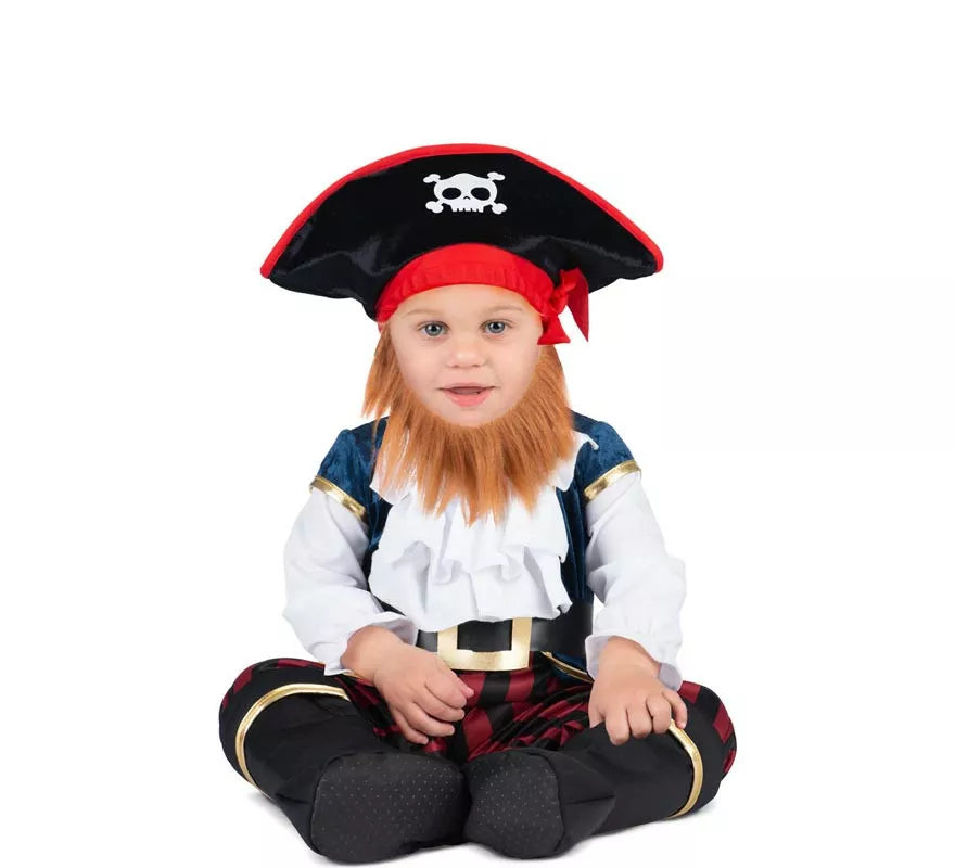 Disfraz de Capitán Pirata para bebé y niño