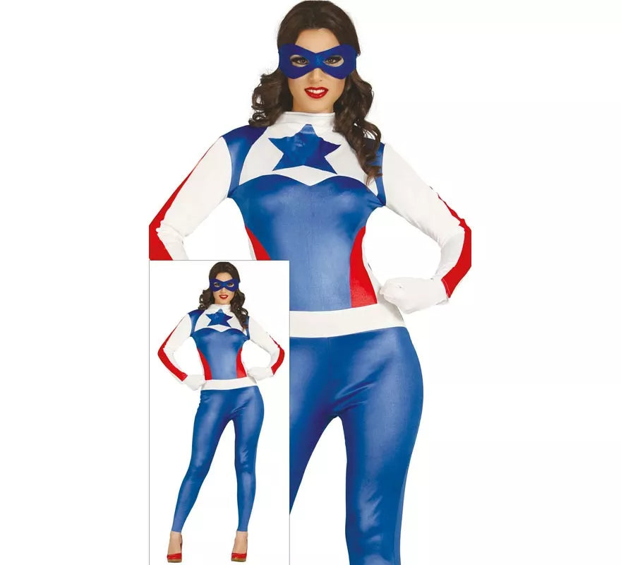Disfraz de Capitana azul para Mujer