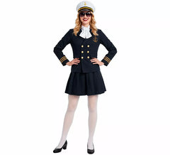 Blue Sailor Captain costume for women