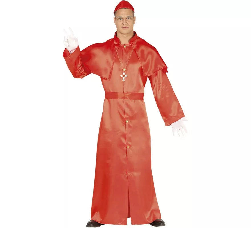 Disfraz de Cardenal rojo para hombre