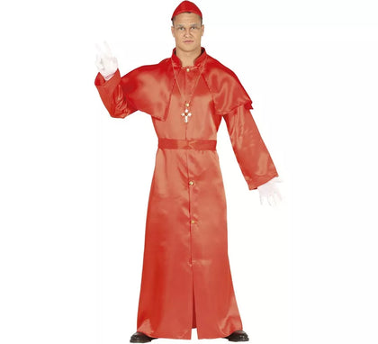 Disfraz de Cardenal rojo para hombre