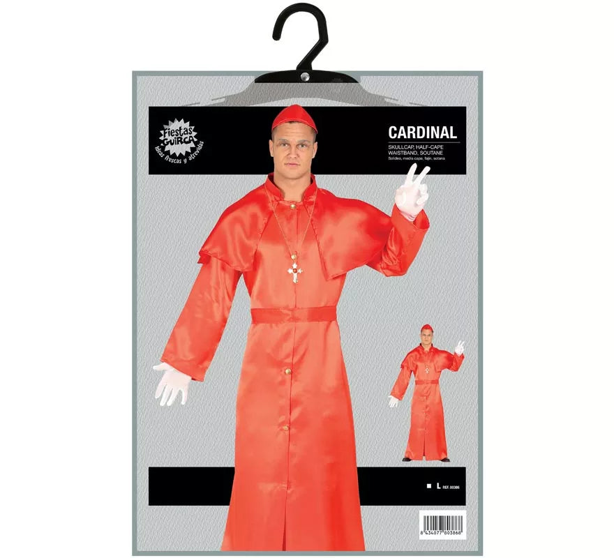 Disfraz de Cardenal rojo para hombre