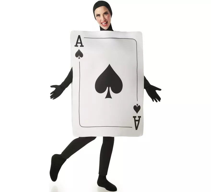 Disfraz de Carta As de Picas para adultos