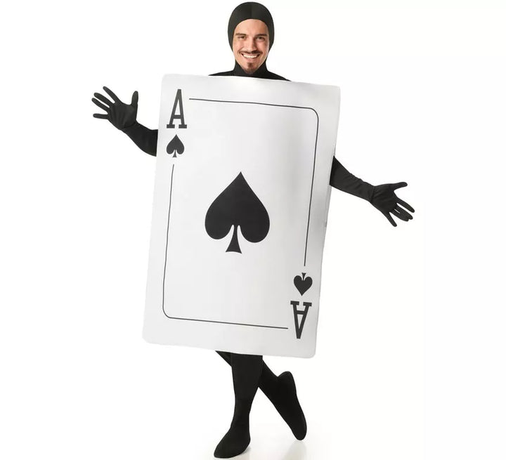 Disfraz de Carta As de Picas para adultos