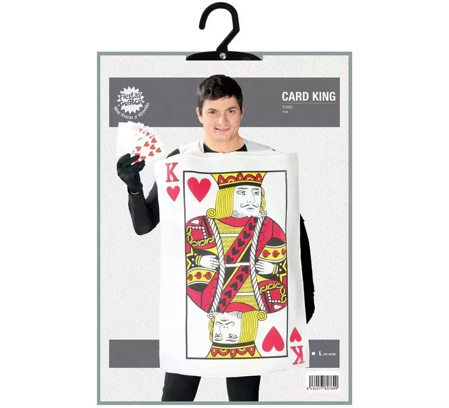 Disfraz de Carta de Rey de Corazones para adultos