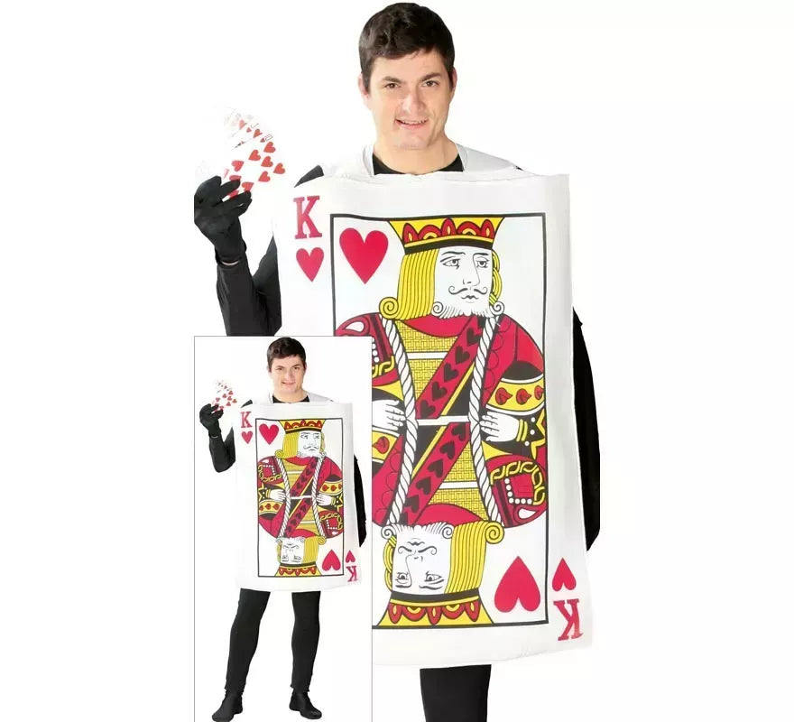 Disfraz de Carta de Rey de Corazones para adultos