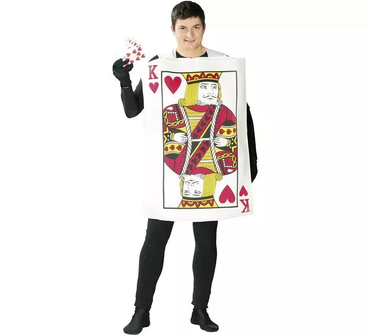 Disfraz de Carta de Rey de Corazones para adultos