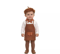 Brown chestnut seller costume for babies