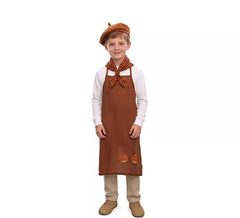 Brown chestnut seller costume for boys