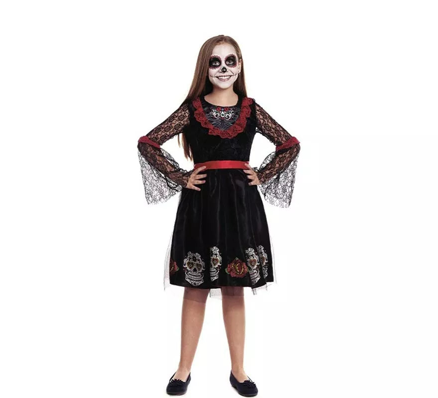 Translation missing: en.Disfraz de Catrina Calaveras para niña
