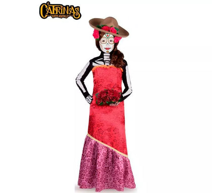 Disfraz de Catrina Cassandra para niña