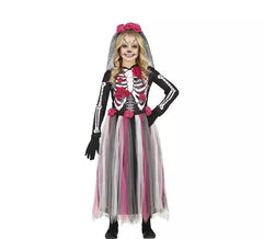 Catrina Costume with Roses Tulle Skirt for Girl