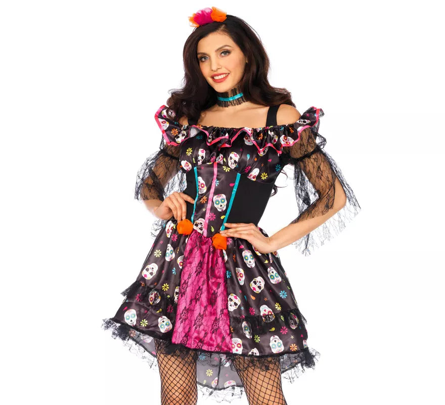 Disfraz de Catrina Día de los Muertos para mujer