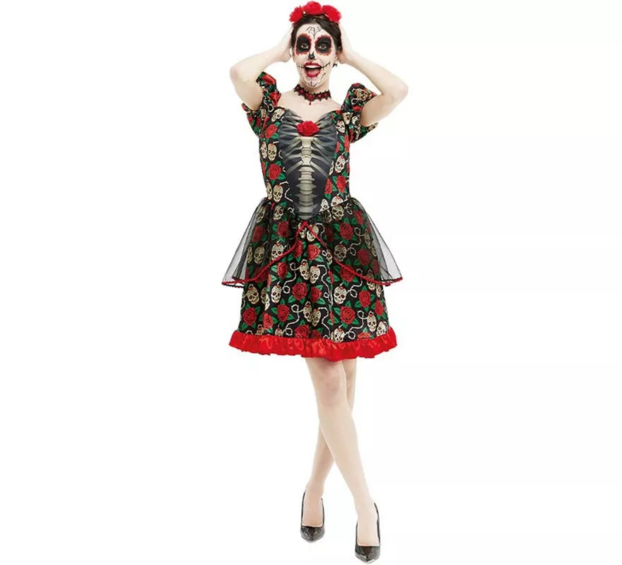 Translation missing: en.Disfraz de Catrina Día de los Muertos para mujer