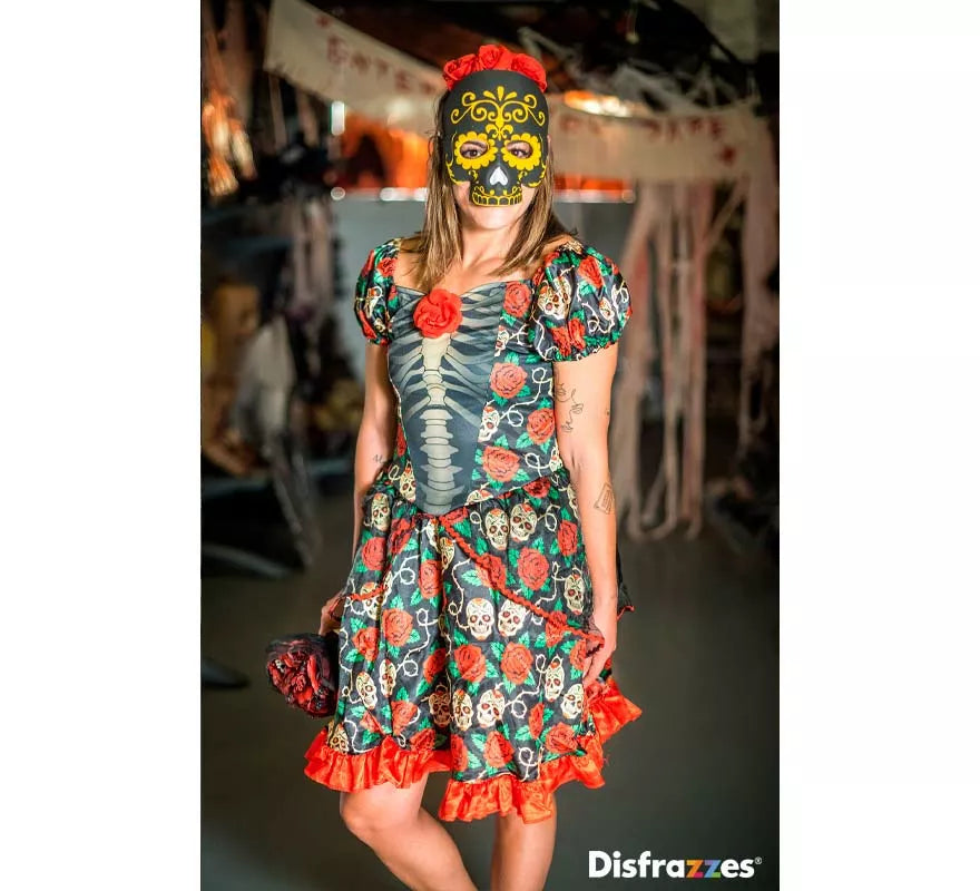 Translation missing: en.Disfraz de Catrina Día de los Muertos para mujer