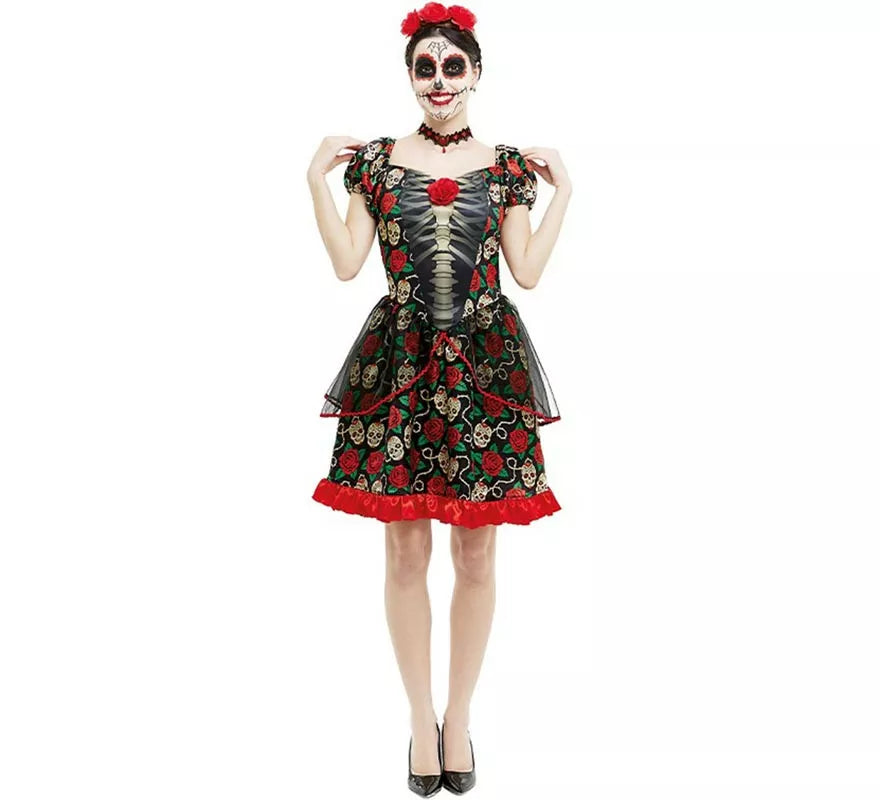 Translation missing: en.Disfraz de Catrina Día de los Muertos para mujer