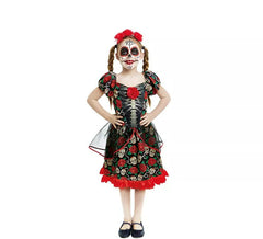 Fato de Catrina Dia dos Mortos para menina